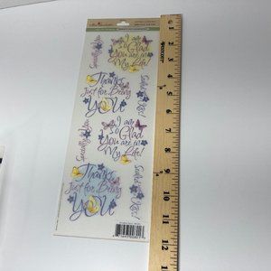 7 Sheets Thankful for You Stickers Scrapbook